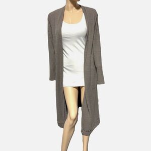 Free People FP Beach Long Line Open Front Duster Cardigan Sweater Size XS